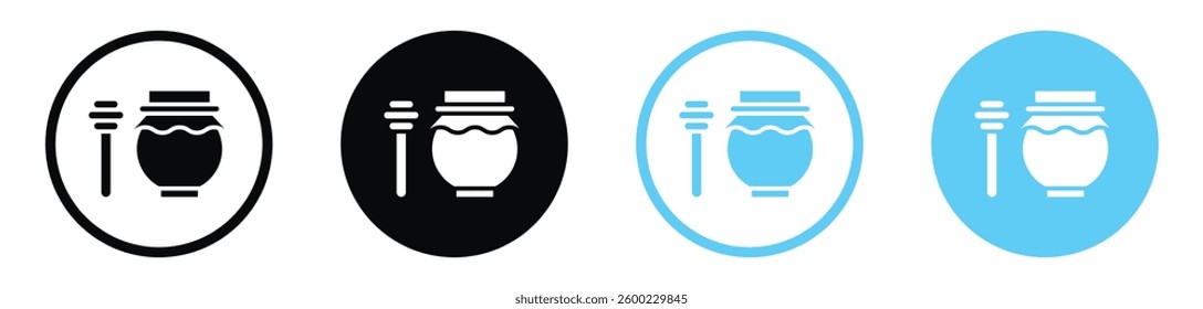Honey pot icons design. vector icons for ui designs