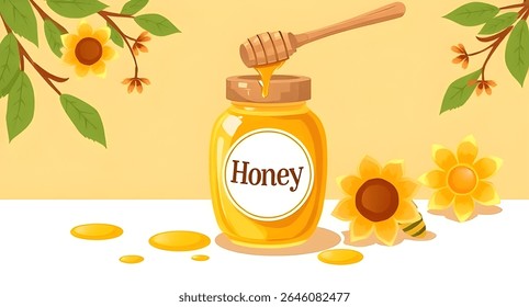 Honey pot, Honey jar, Pot of honey, 