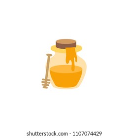 Honey Pot Vector Flat Icon