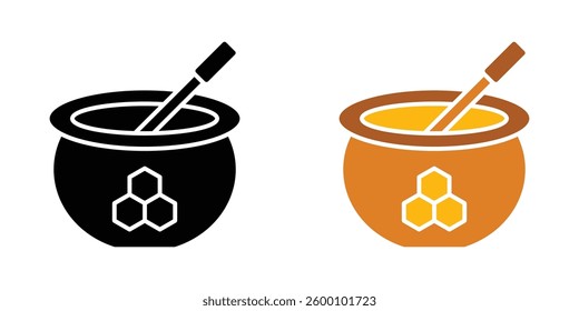 Honey pot web vector icons