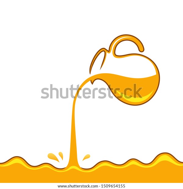 Download Honey Pouring Jug Golden Yellow Realistic Stock Vector Royalty Free 1509654155 PSD Mockup Templates