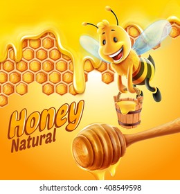 honey product with bee