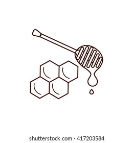  Honey product vector symbol. 