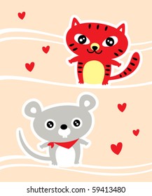honey rat and cat