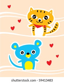 honey rat and cat