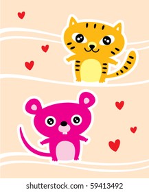 honey rat and cat