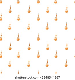 Honey seamless pattern on a white background