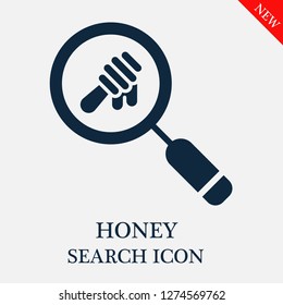 Honey search icon. Editable Honey search icon for web or mobile.