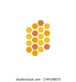 Honey shape cartoon vector illustration design isolated on white background