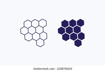 Honigform, Vektorgrafik-Symbol