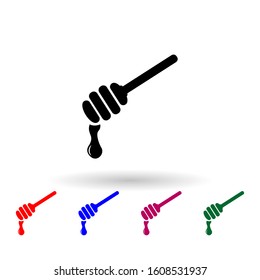 Honey spa therapy multi color icon. Simple glyph, flat vector of spa icons for ui and ux, website or mobile application