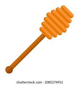 ilustración de vector de clipart plana de cuchara de miel