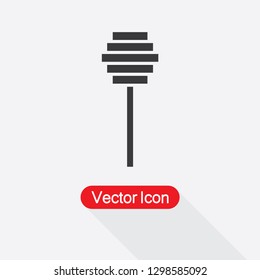 Honey Spoon Icon Vector Illustration Eps10
