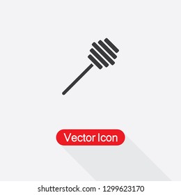 Honey Spoon Icon Vector Illustration Eps10