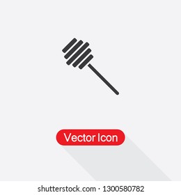 Honey Spoon Icon Vector Illustration Eps10
