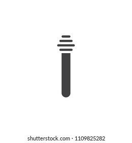 Honey spoon vector icon. filled flat sign for mobile concept and web design. simple solid icon. Symbol, logo illustration. Pixel perfect vector graphics