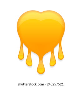 honey stamp with droplets