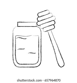 honey stick isolated icon