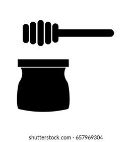 honey stick isolated icon