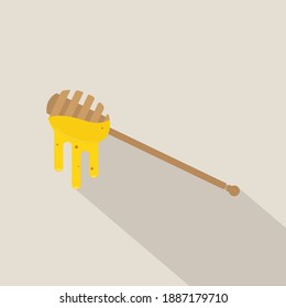 Arte vectorial de bastón de miel y gráficos