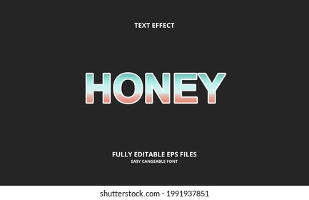 Honey Style Editable Text Effect