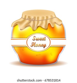Honey. Sweet treat. Bees. Useful vitamins. Honeycomb. For your design.