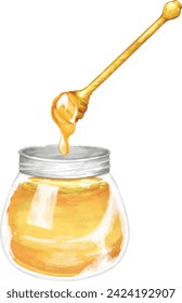 Honey is a sweet and viscous substance made by several bees, the best-known of which are honey bees.