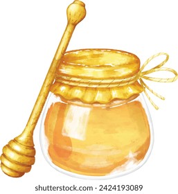 Honey is a sweet and viscous substance made by several bees, the best-known of which are honey bees.