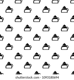Honey tea pattern vector seamless repeating for any web design