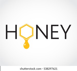 Honey Text Label