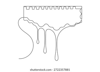 Honey trapping icon continuous one line drawing minimalist style isolate outline