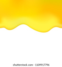 Honey vector drop oil realistic isolated background bee illustration liquid flowing yellow