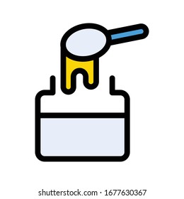 honey vector flat color icon 
