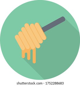 honey vector flat color icon 