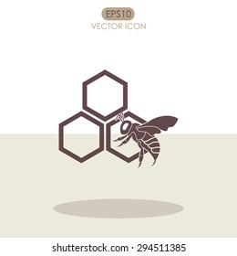 Honey vector icon. 