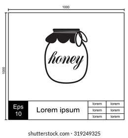 Honey vector icon.