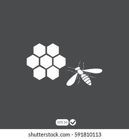 Honey vector icon.
