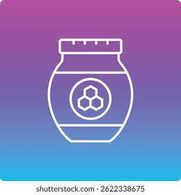 Icono de Vector de miel. Se puede utilizar para aplicaciones de impresión, móviles y de Web.