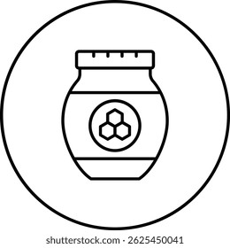 Icono de Vector de miel. Se puede utilizar para aplicaciones de impresión, móviles y de Web.