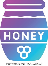 Ilustración de diseño de icono de Vector de miel