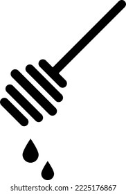 Honey vector icon in flat style on white background..eps
