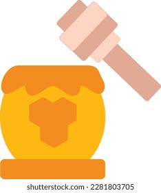 Honey Vector Icon Flat Style