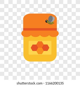 Honey vector icon isolated on transparent background, Honey logo concept