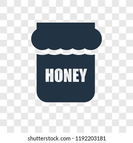 Honey vector icon isolated on transparent background, Honey transparency logo concept