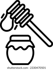 Honey Vector Icon Line Style