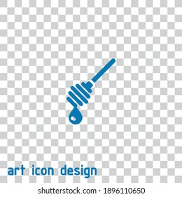 honey vector icon on an abstract background