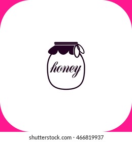 Honey vector icon on white background.