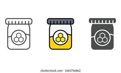 Honey vector icon sign symbol