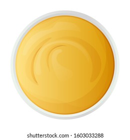 Honey vector icon.Realistic vector icon isolated on white background honey.