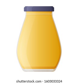 Honey vector icon.Realistic vector icon isolated on white background honey.